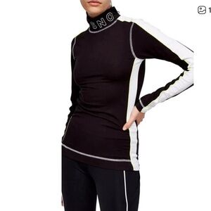 TOPSHOP Sno Thermal Layering Jersey Top Size 8